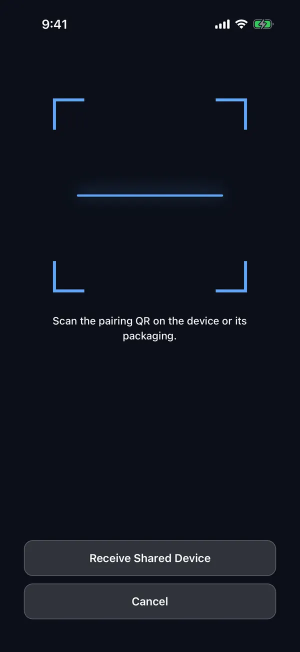 Scan screen